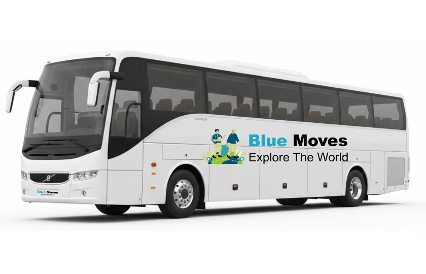 35 Seater Luxury Bus Blue Moves